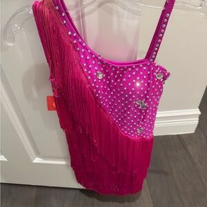 Pink Fringe Kids Costume